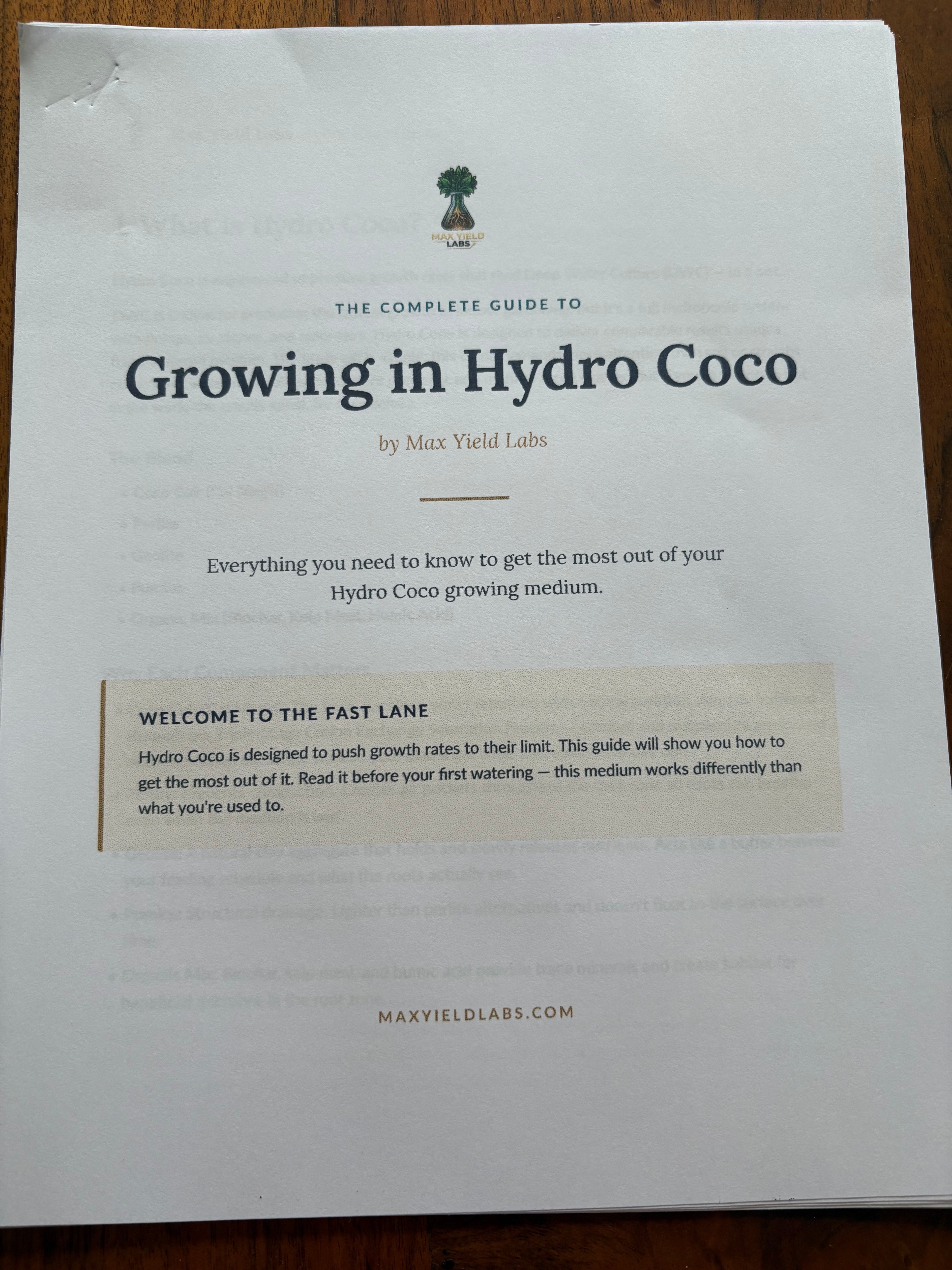 Hydro Coco | DWC Coco Growth | For Pros Only | High Frequency Fertigation Medium
